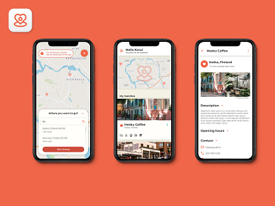 Small Business Finder App with Gamification app app design branding design logo map prototype ui