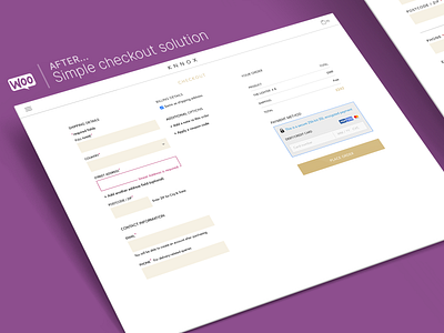 WooCommerce (Knnox) - Simple Checkout heigh fidelity UI designed adobexd cartimize checkout revmakx simple checkout solution woocommerce