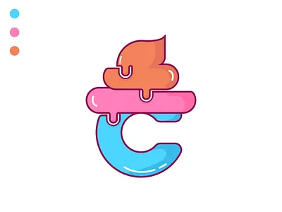 Ice Cream Logo - C letter logo app logo branding branding design c c letter c logo colorful logo design ice cream logo ice cream logo brand ice cream logo for sale ice cream logo ideas ice cream shop logo illustration logo designer logotype mobile modern logo ui