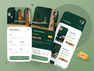 Hotel Booking App app design design dribbble best shot hotel hotel app hotel booking minimal mobile popular trend trendy ui ux