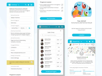 Create Community app app design application community responsive responsive design responsive website socialmedia ui uidesign uiux userexperience userinterface ux uxdesign web web app webdesign website design