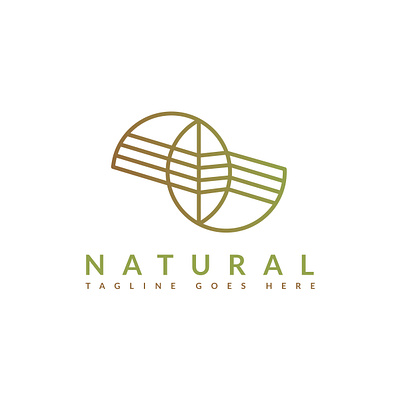Natural Logo design abstract app branding business design icon illustration logo natural logo typography vector