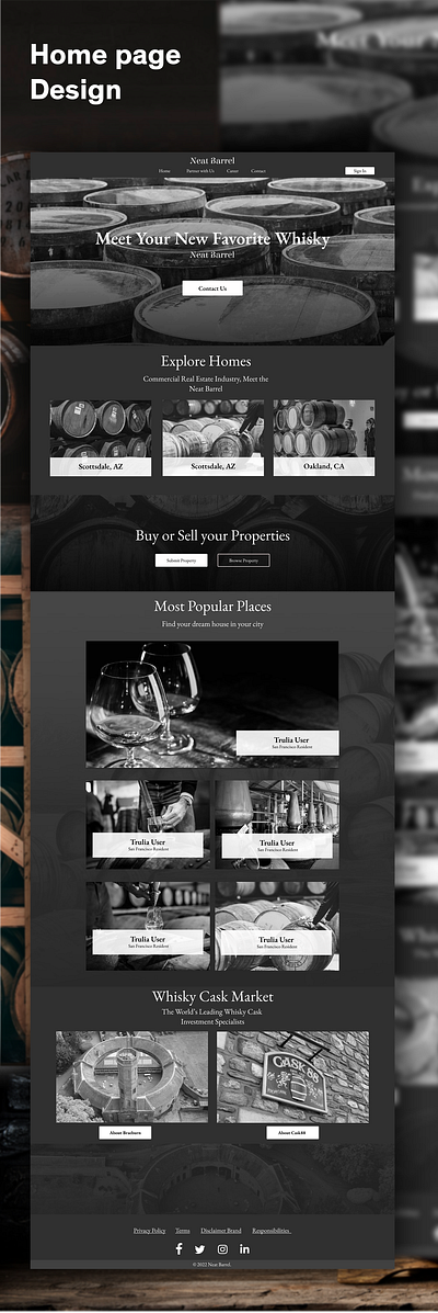 Whisky Shop branding dailydesign design photoshop ui ux