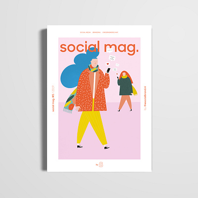 Social Mag #5 cover illustration digital illustration editorial design editorial illustration illustration magazine illustration