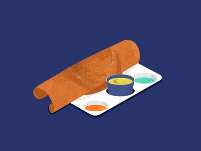 Food series exploration adobe illustrator branding dosa food food illustration icon illustration illustrator uiux vector art