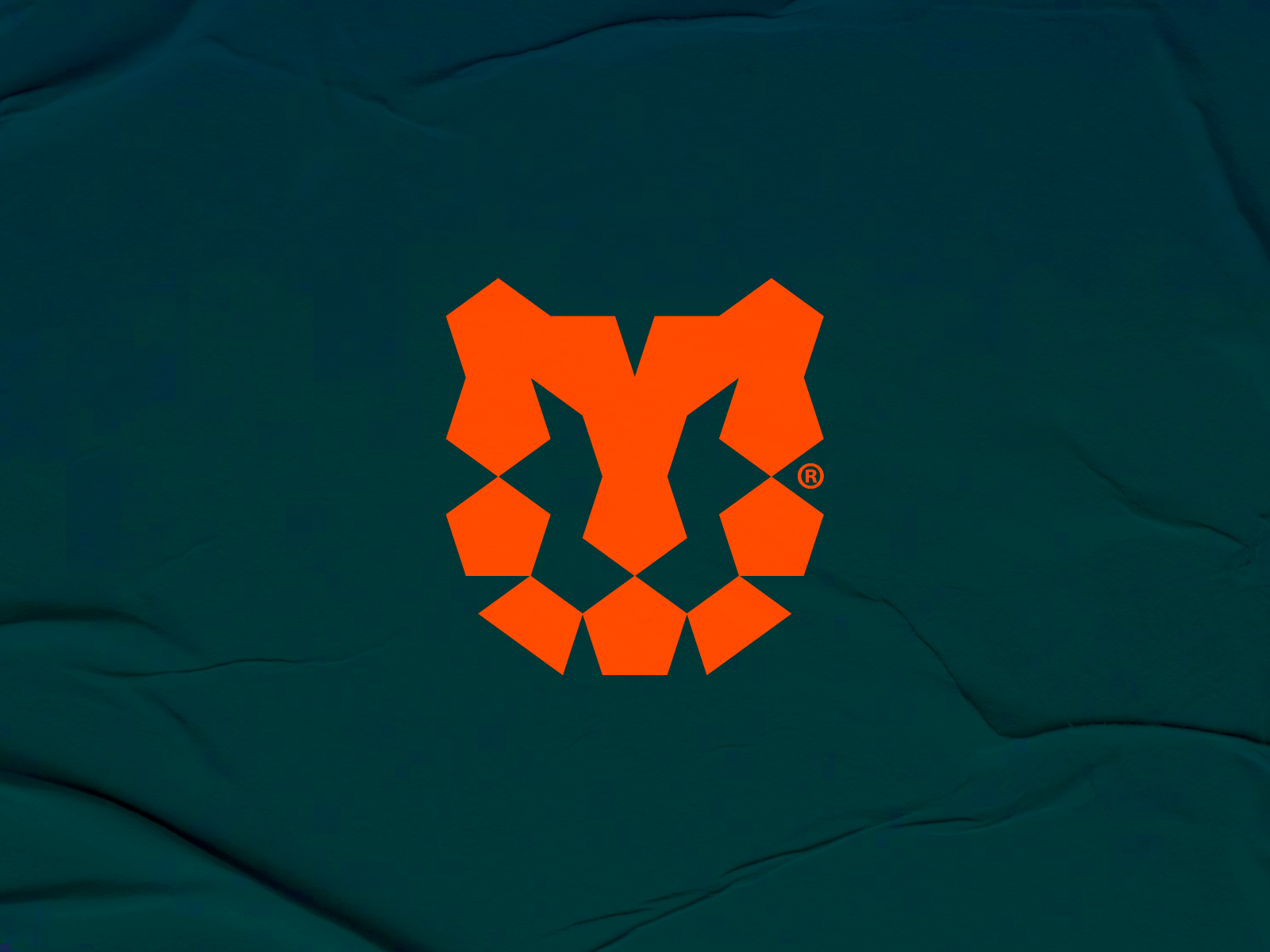 Tiger animal bold brand branding crest design devanagari geometric green icon identity india logo minimalist monochrome orange pentagon swiss tiger typography