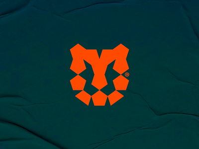 Tiger animal bold brand branding crest design devanagari geometric green icon identity india logo minimalist monochrome orange pentagon swiss tiger typography