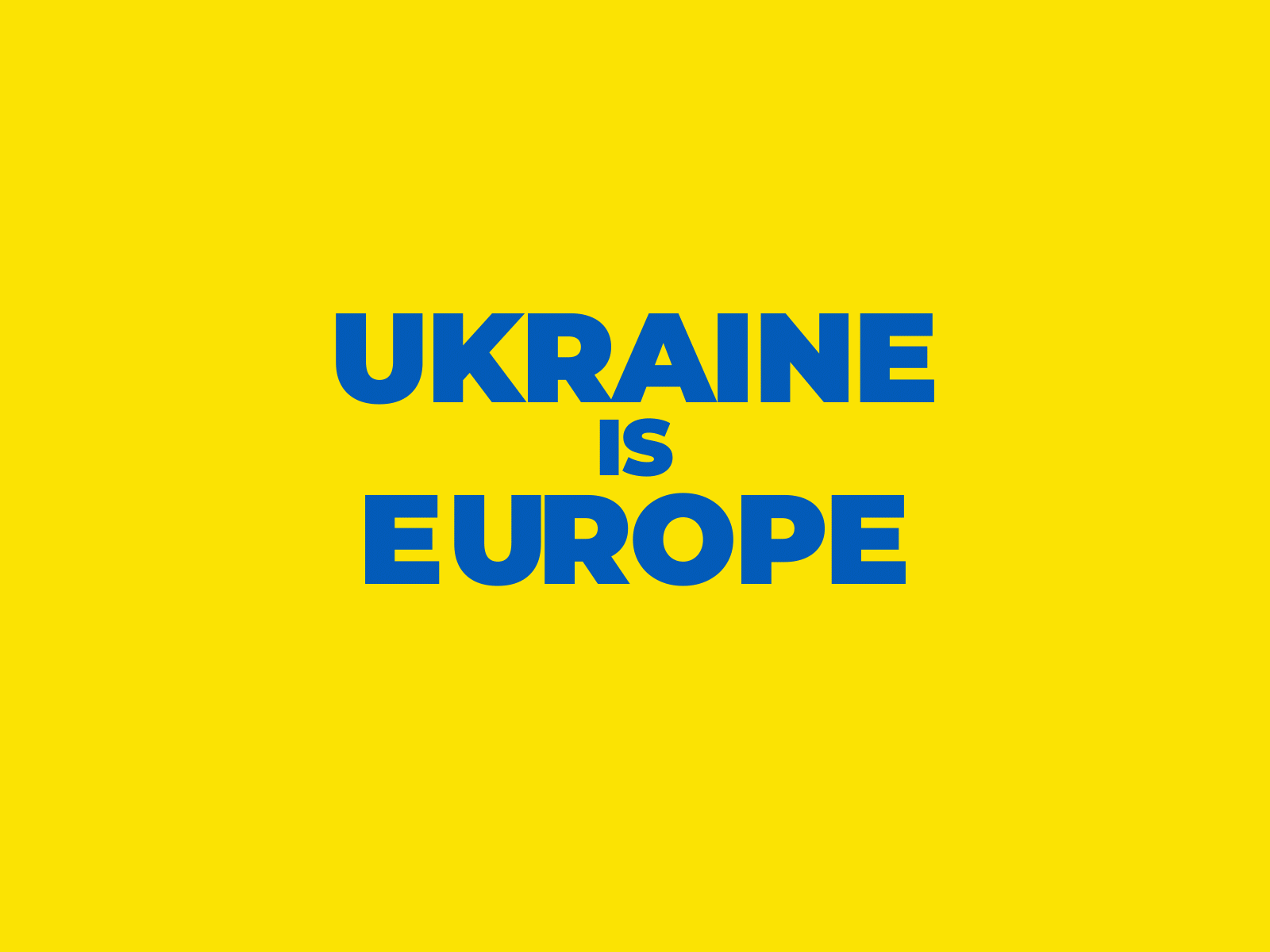 Ukraine is Europe animation eu europe flat gif motion design motion graphics typography ukraine vector war