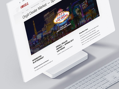 Orgill Dealer Market. Events branding dealer dealership distribution events hardlines minimal responsive retail retailer services shop shopping store ui web webdesign website world