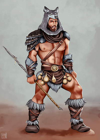 Dnd Barbarian Character Art art artwork barbarian character character design digital illustration digitalart digitalpainting dnd illustration painting