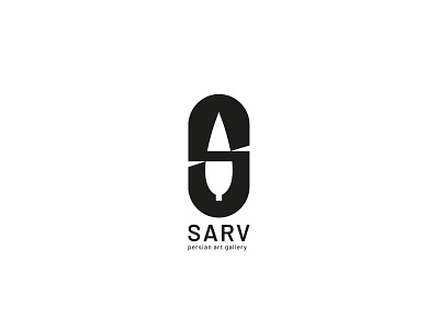 SARV (persian art gallery) branding design graphic identity logo logodesigner minimal sonar typography visual identity سونار طراح لوگو محمد صادق سونار
