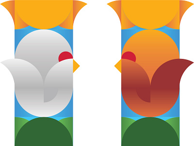 Chickens chicken chickens design eeg eegs geometric geometric design graphic design graphicdesign hen illustration
