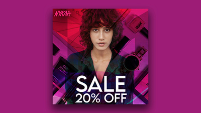 Nykaa Instagram Post Design branding design instagram post minimal pfxgraphics