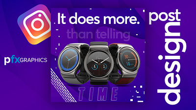 Smartwatch Instagram Post Design branding design instagram post pfxgraphics