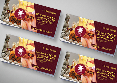 Beauty Spa Gift Voucher Design Template design free free mockup new premium psd psd mockup