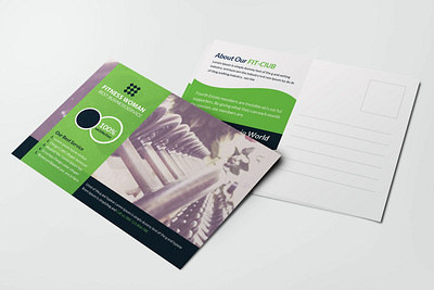 Women Fitness Postcard Design Template design free free mockup new premium psd psd mockup