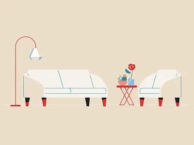 Clean Space 2d design illustration mental health stress management tidy wellbeing wellness