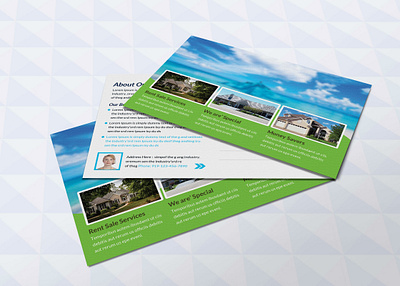 Mountain Real Estate Postcard Design Template design free free mockup new premium psd psd mockup