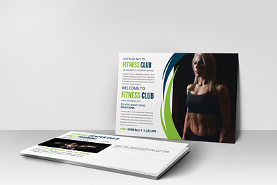 Health Club Postcard Design Template design free free mockup new premium psd psd mockup