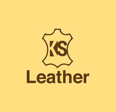 KS leather logo leather leather brand leather identity leather logo leatherface logo logodesign logotype