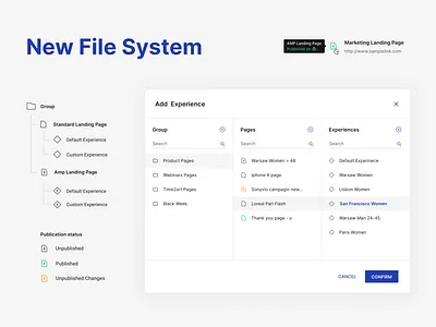 New file system product design ui uiux ux