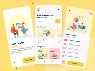 Online Learning App 📚 adobe avatar case colors figma illustrations illustrator landing learning learning platform online page study teacher ui uidesign uiux uxdesign uxdesigns