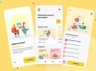 Online Learning App 📚 adobe avatar case colors figma illustrations illustrator landing learning learning platform online page study teacher ui uidesign uiux uxdesign uxdesigns