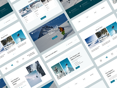 Snowpark Valley: A Template for Squiz DXP branding design product design ui ux web website