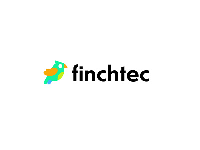 Finchtec animal bird dribbble fintech geometric logo logodesign modern simple
