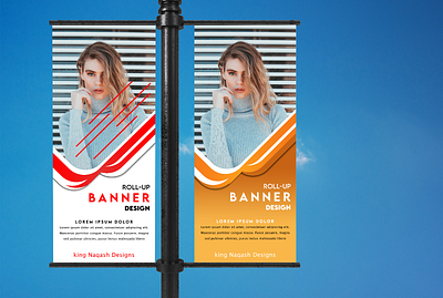 Design 22 branding design ecommerce illustration illustrator logo modern roll up banner design typography vector