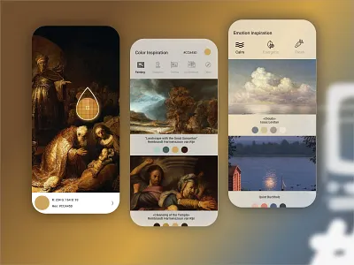 #Tint Color picker App Concept art color color palette color picker emotions gallery