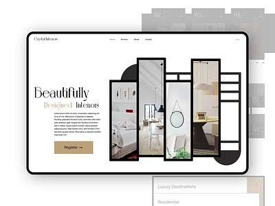 Interior design agency - Landing page blackandwhite bold clean dailyui inspiration interior interior architecture interior design luxury minimal modern ui uidesign userexperience webdesign website