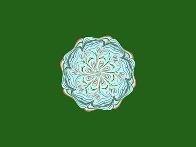 Kaleidoscope Series - "Green" design geometric geometric art illustration kaleidoscope procreate