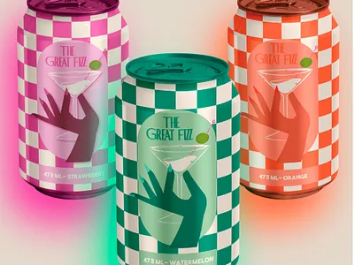 The Great Fizz Branding 3d animation branding design graphic design icon logo motion graphics typography ui