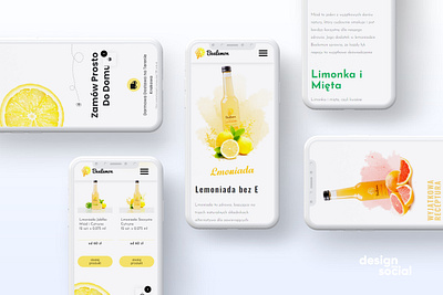 Lemonade Website Design and Development branding ecommerce ecommerce website landing page mobile design mobile ui modern ui ux webdesign webdevelopment website website design