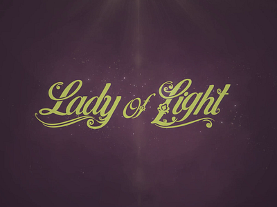Lady of Light 2d 2danimation aftereffects animation design light logo logomotion logotype minimal motion graphics