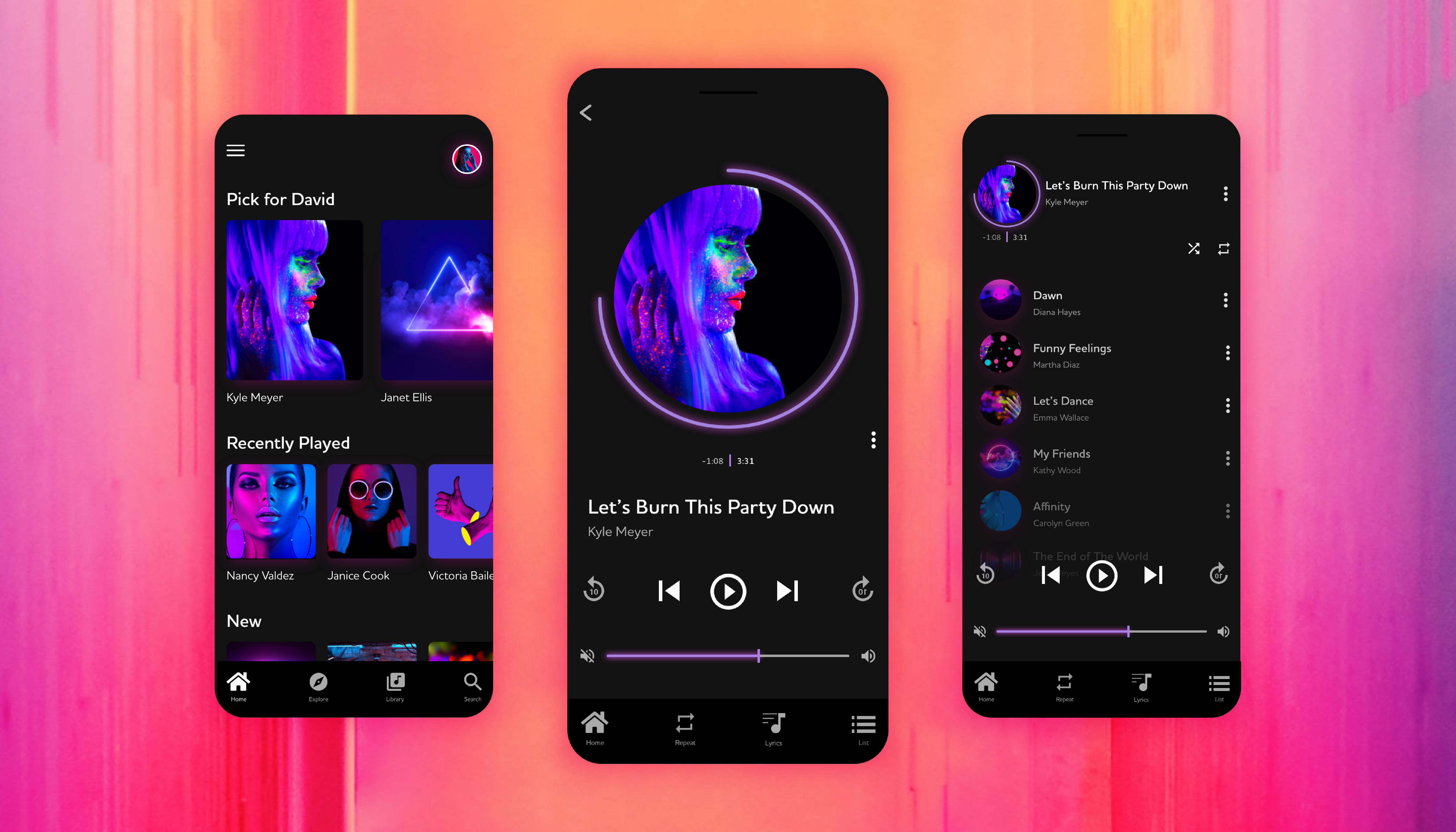 Example of Music App