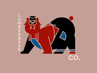 Lumber Bear Co. - Ver. 2 animal animallogos animals bear bearlogos bears cleanlogos design emblems illustration logos logosandcompanynames marks mascotlogos mascots minimallogos modernlogos simplelogos symbols whatsnew