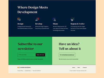 D Learn Homepage #02 branding color color exploration design grid layout homepage homepage design icon icon design landing page layout exploration ui ux web website website design