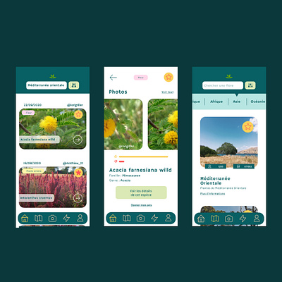 Plant app application challenge dailyui design education flowers green mobile app mobile ui plant productdesign ui