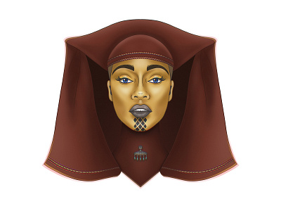 Luminara Serving Face illustration luminara undulli luminara undulli prequels procreate star wars