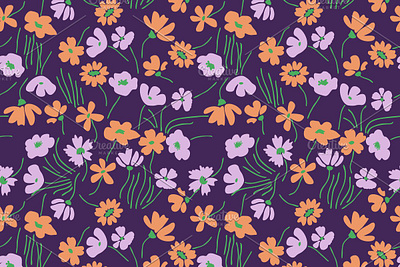 Floral pattern decorative design ditsy floral flower nature pattern seamless simple surface design texture
