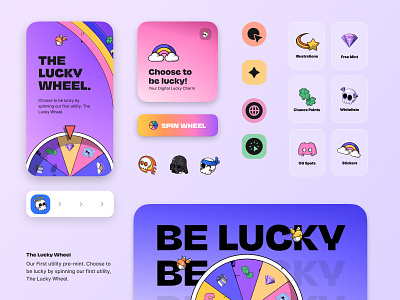 The Lucky Wheel 3d animation branding crypto graphic design logo motion graphics nft ui