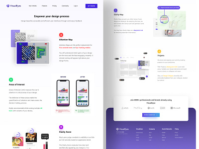 Landing Page about VisualEyes design landing page landing page ui landing pages ui uidesign website design