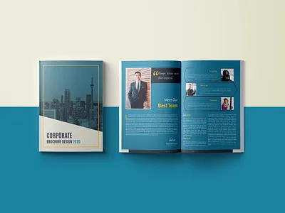 " CORPORATE BROCHURE - 2020 " adobe illustrator adobe indesign annual report design brand identity branding brochure brochure design business brochure design color idea company profile corporate brochure design design design idea