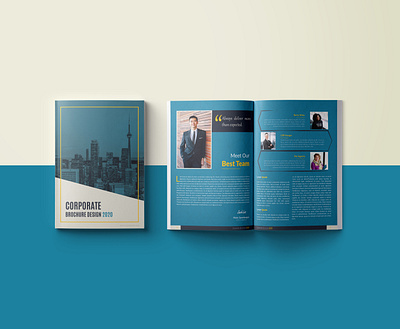 " CORPORATE BROCHURE - 2020 " adobe illustrator adobe indesign annual report design brand identity branding brochure brochure design business brochure design color idea company profile corporate brochure design design design idea