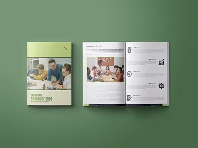" CORPORATE BROCHURE - 2020 " adobe illustrator adobe indesign annual report design branding brochure brochure design business brochure business brochure design color idea company profile corporate brochure design design design idea