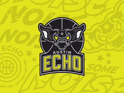 Austin Echo: an NBA G-League Rebrand [Concept] austin basketball brand design branding logo mascot nba sports logo