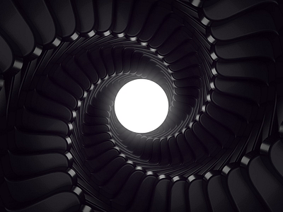 Radial Symmetry 3d aimation black and white c4d c4d42 cinema4d design print symmetry