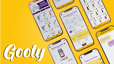 Gooty - Drink Delivery App app app design ui ui design ux ux design